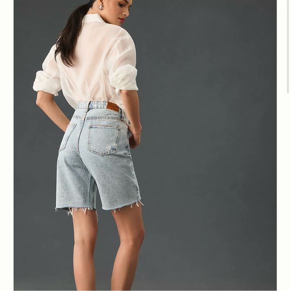 ANTHROPOLOGIE Unpublished Faye High-Rise Relaxed Longline Shorts - Picture 3 of 5
